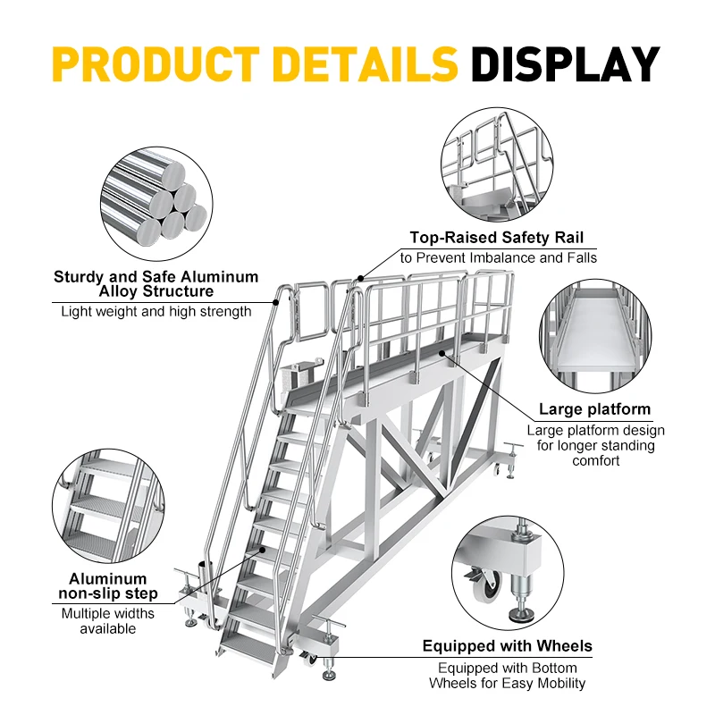 High Frequency Work Big Platform Ladder Step Ladder Non-Slip Steels Convenience Work Platform