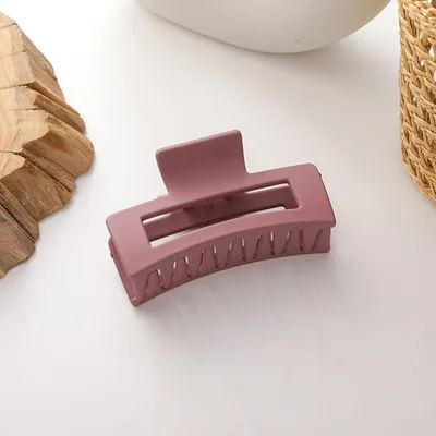 2024 New arrivals solid color hair claw large acetate hair accessories plastic hair claw clips for women