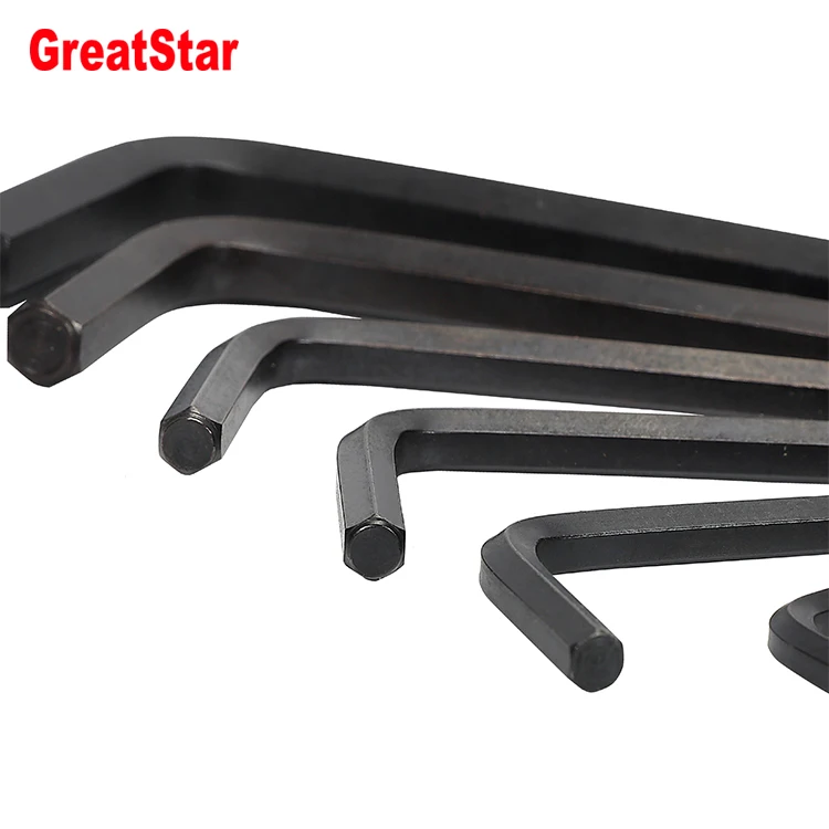 supplier price wholesale L type Allen Hex key flat end Metric size Imperial inch for Hexagon socket screw wrench
