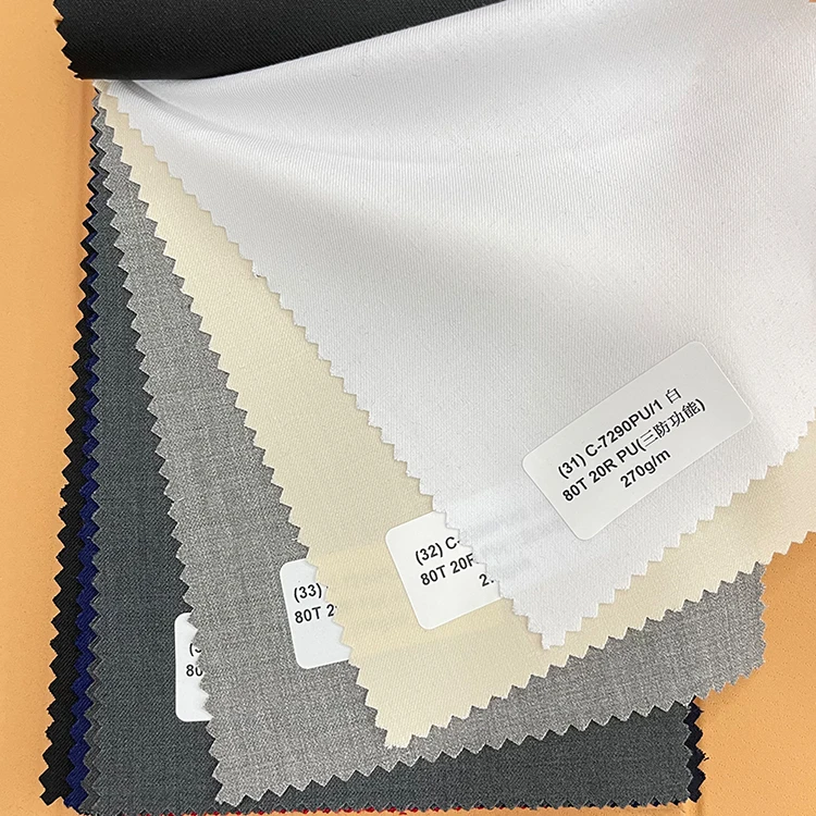 Wholesale Functional Waterproof Oilproof Stain Repellent Rayon Ladies Suit Fabric Viscose Polyester Woven Fabric For Mens Suits