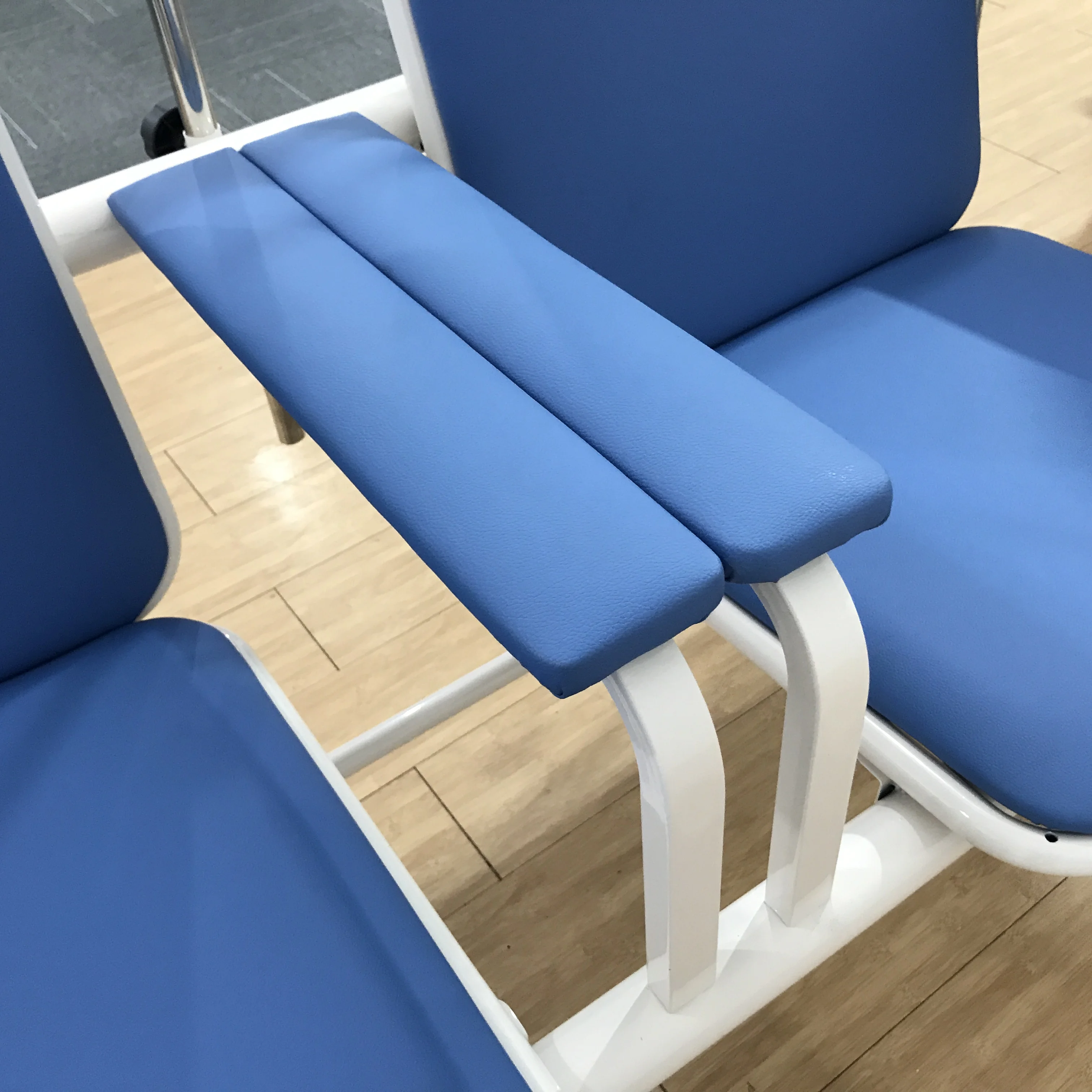 2022  medical waiting room chairs 3-seater blue cheap waiting room chairs