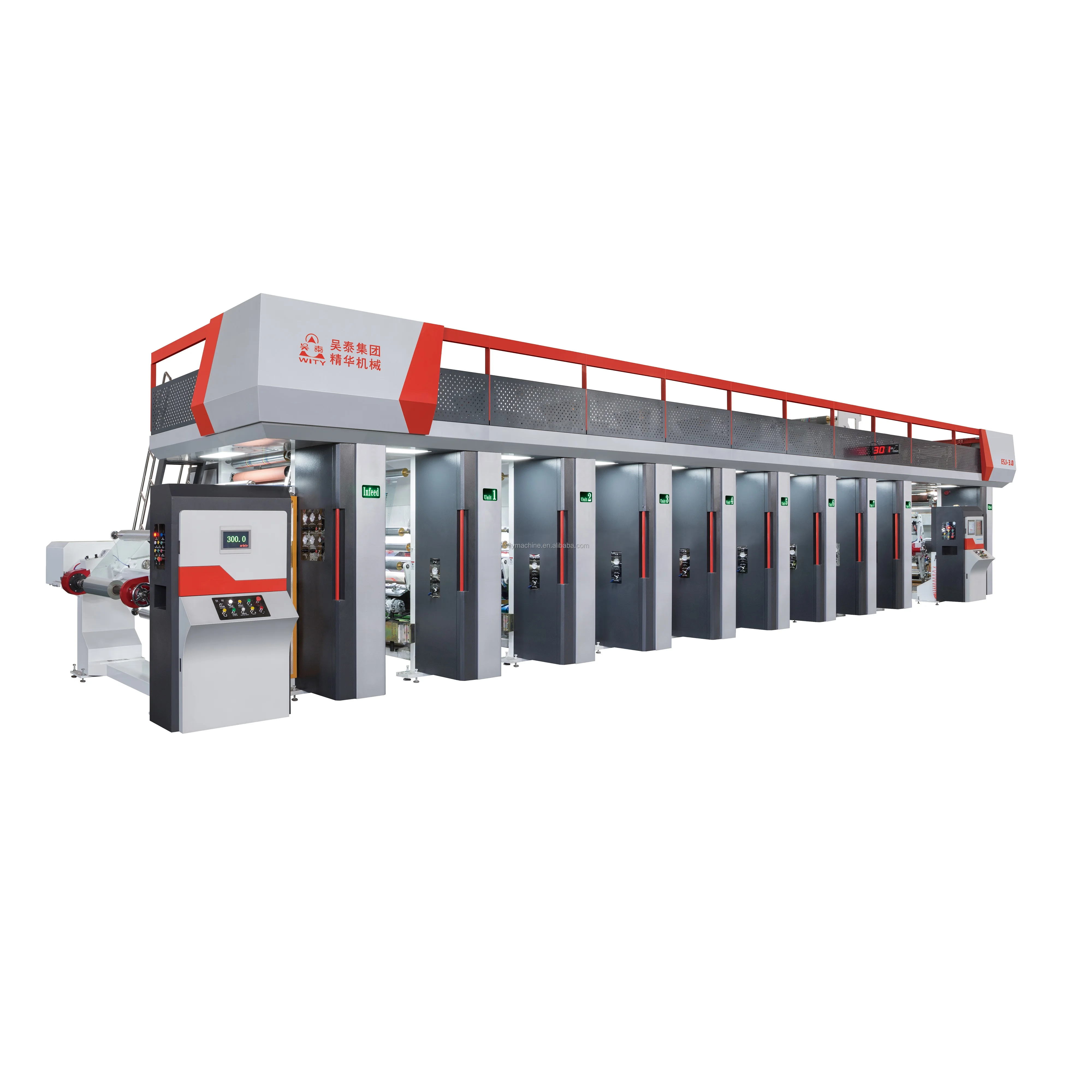 ELS3.0 Electronic Line Shaft Rotogravure Printing Machine for Film
