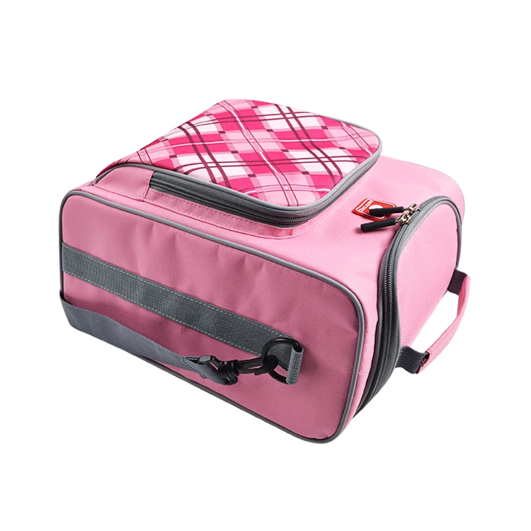 Reusable Takeaway Custom picnic Bag Thermo Insulated 4 Person Picnic backpack with cooler compartment