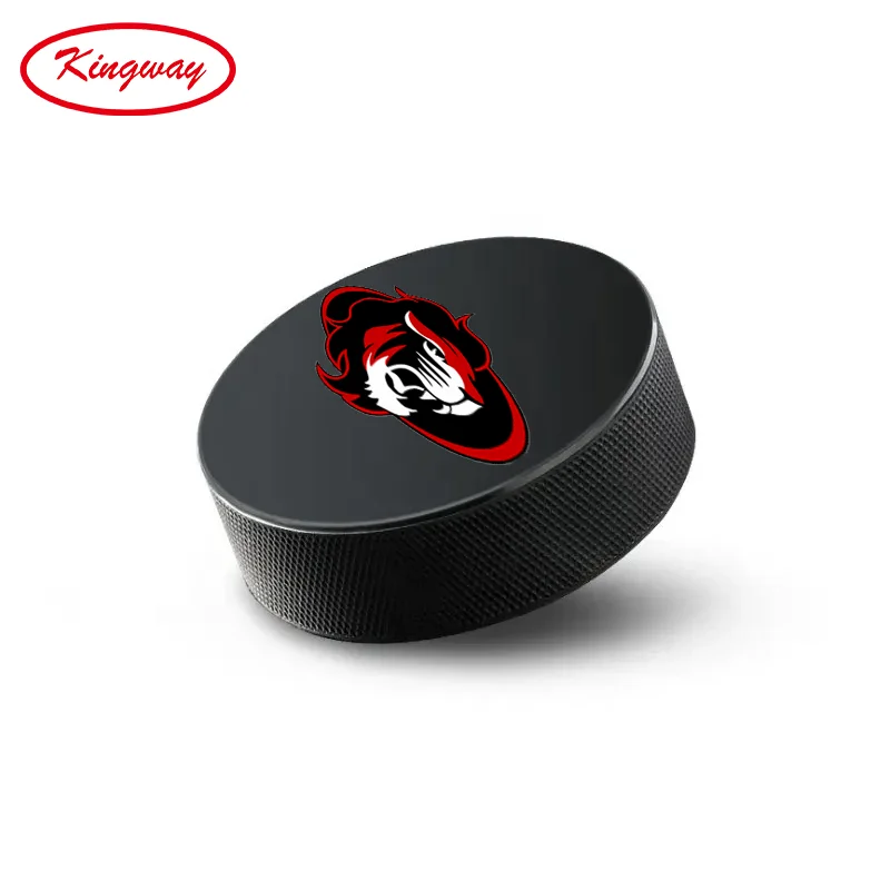 Wholesale High Quality Print Custom Logo Rubber hockey balls for Practicing and Classic Training hockey pucks