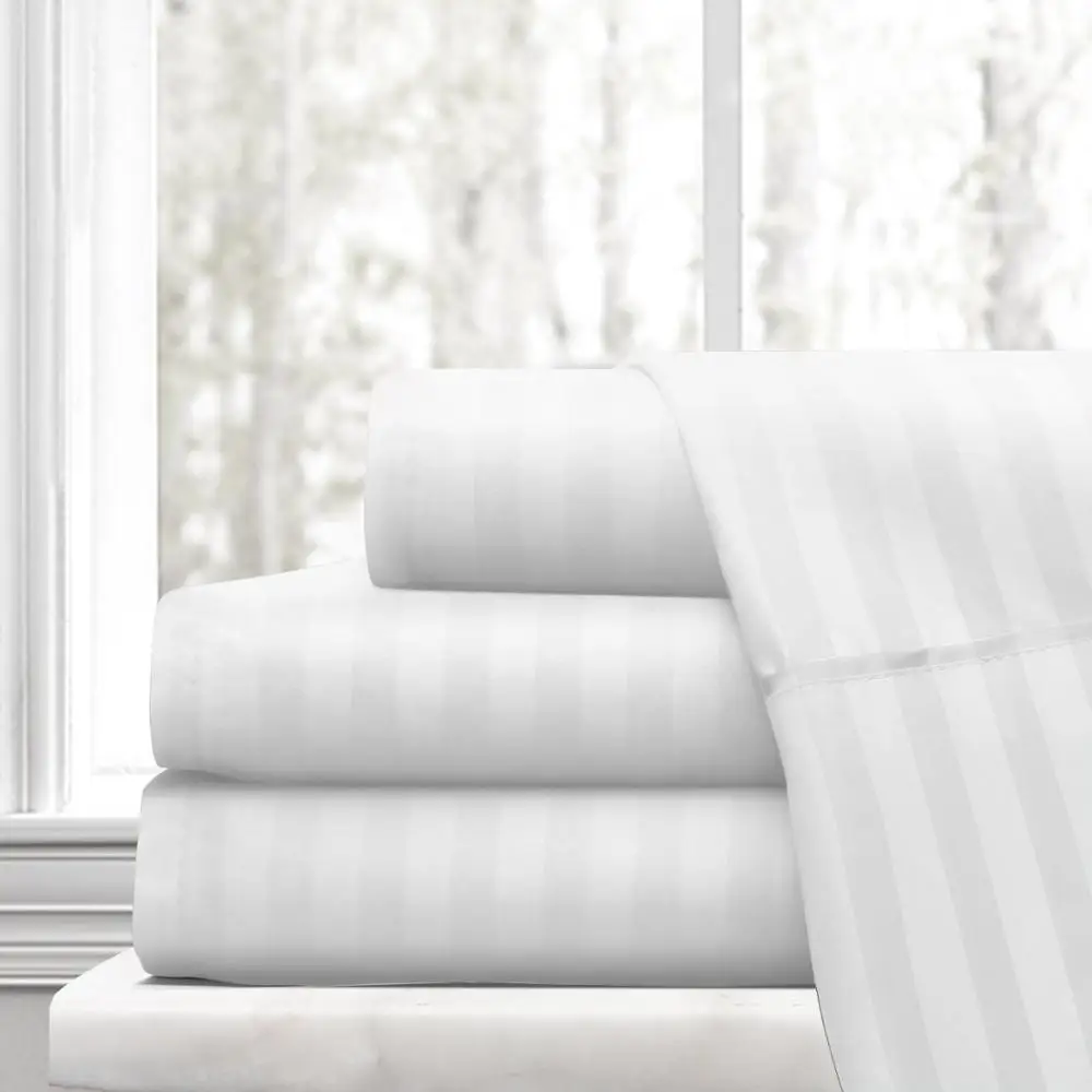  Завод Yangzhou 100% хлопок 3 см Полоска постельное белье для гостиниц высококачественные простыни пододеяльник Комплект постельного