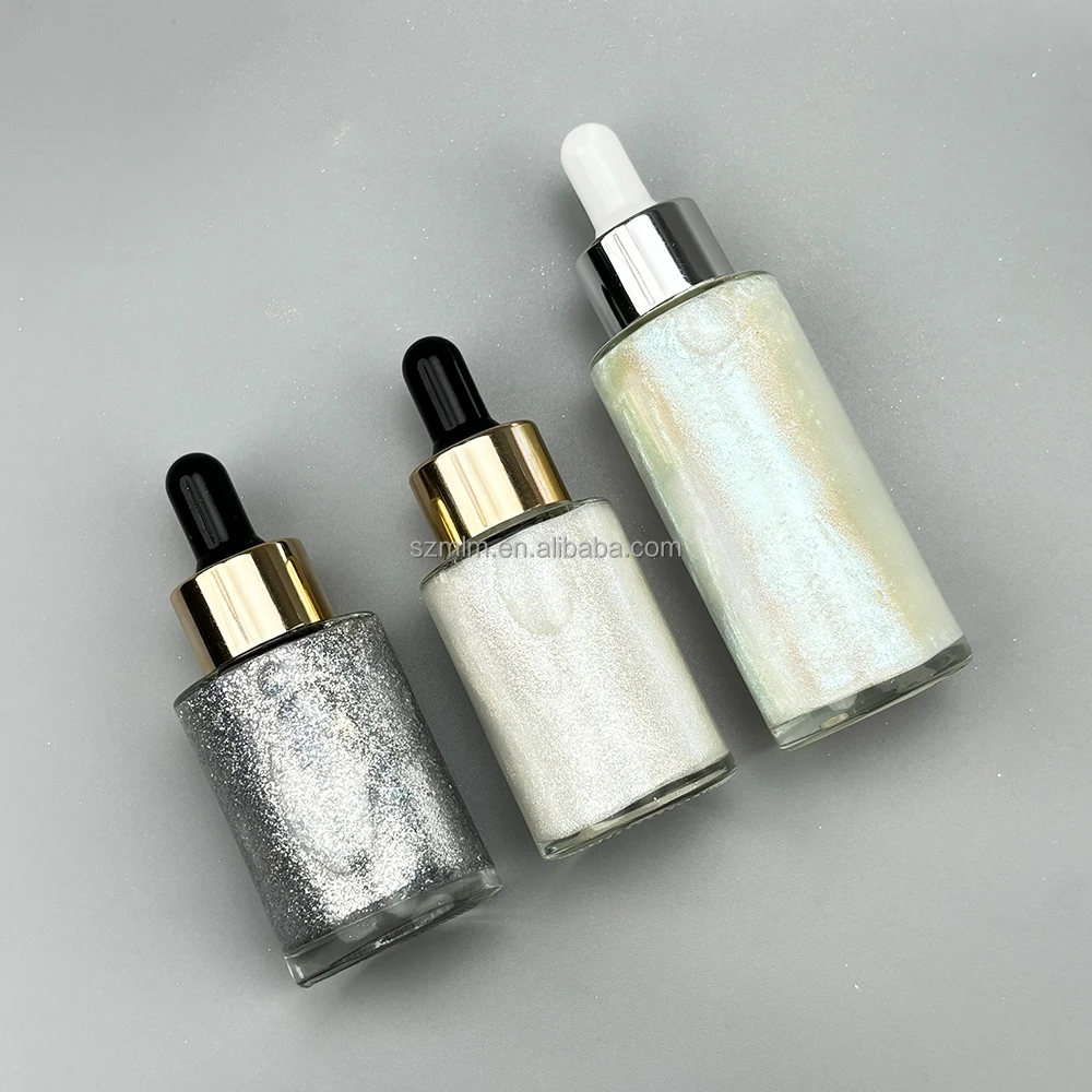 MLM Cosmetics Manufacturer OEM/ODM Private Label Body Glitter Oil Bottle Sunscreen Skincare Highlighter Spray Shimmer Body Oil