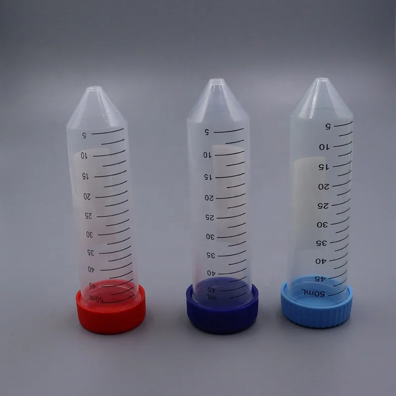 Wholesale Lab Disposable Sterile 10ml 50ml Conical Bottom PP Centrifuge Tube