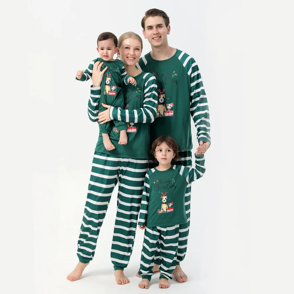 christmas Family Pajamas Sleepwear 2 Piece Pants Set Christmas Pyjamas Women Men Christmas Pijamas
