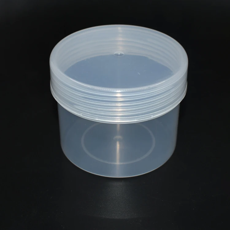 Контейнер для хранения косметики 200 мл, матовый прозрачный пластиковый контейнер из ПЭТ с пластиковой закручивающейся крышкой