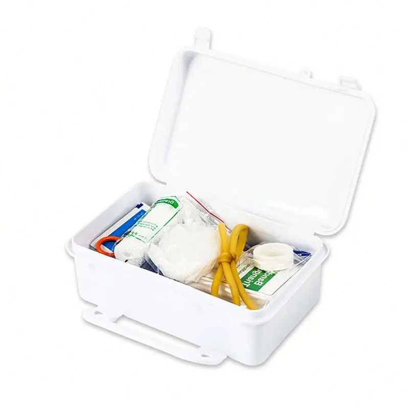 
Emergency Home First Aid Box Travel Waterproof White Plastic First Aid Kit 