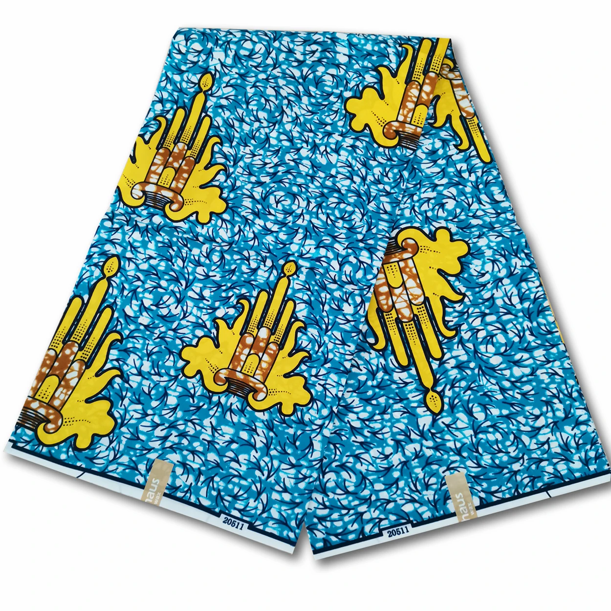 
2020 New Polyester wax print fabric Ready goods wholesale stock 