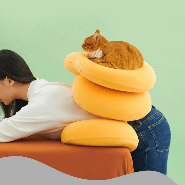 Подушка Шейная с наполнителем из пены с эффектом памяти, 2 шт./упаковка