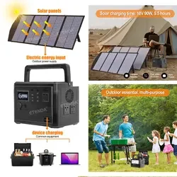 Durable Portable Power Station 1000W AC output Solar Generator for Portable Power Pack for Power Outages
