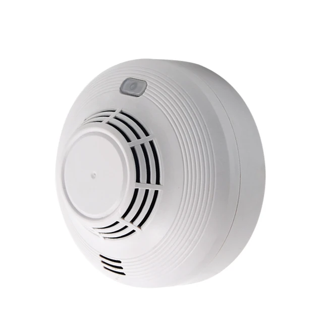 9V battery operated photoelectric sensor standalone smoke detector indoor fire protection