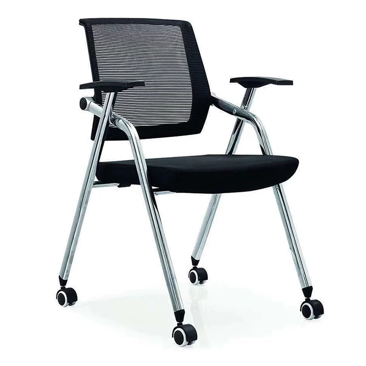 Manufacturers Folding Movable Multifunctional School Nesting Seat Training Chair with Writing pad with Wheels