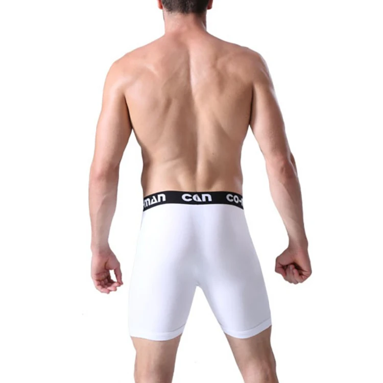 2022 Custom LOGO cotton underwear with pocket Two Pouch Open Plus size white shorts mens boxers