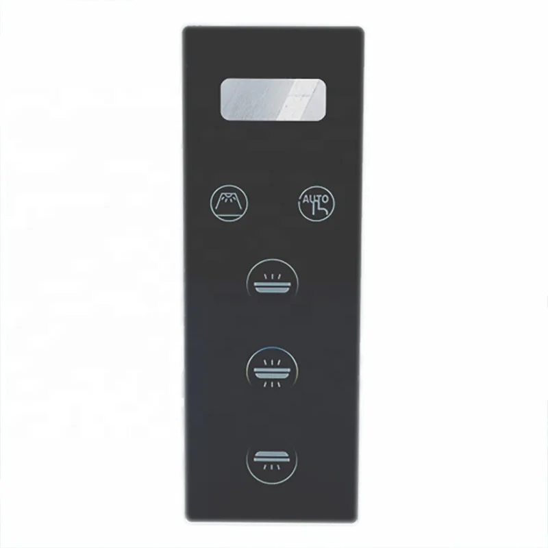 Glass manufacturers supply tempered glass panels for smart showers touch switch tempered glass panels for customization