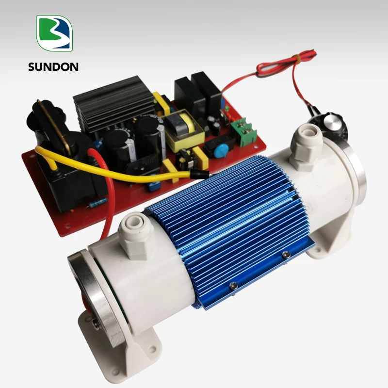 longevity Dual air cooling adjustable 5g/h generator ozone quartz tube for water treatment machine