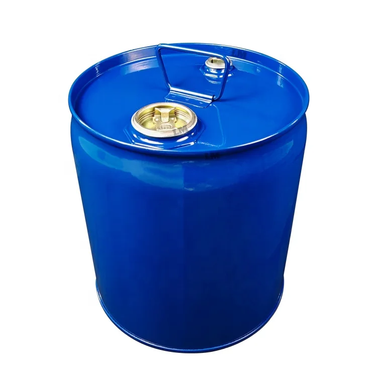 15L Tight Head Bucket Barrels Metal Blue Steel Oil Drum Recyclable For Chemical Storage