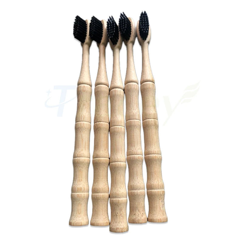 Toothbrush Set Eco-friendly Biodegradable Bamboo Toothbrush Bamboo Tooth Brush Charcoal Bambo Bambu Bamboo Toothbrush