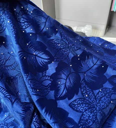 
93 polyester 7 spandex fabric KS velvet light color fabric from factory 