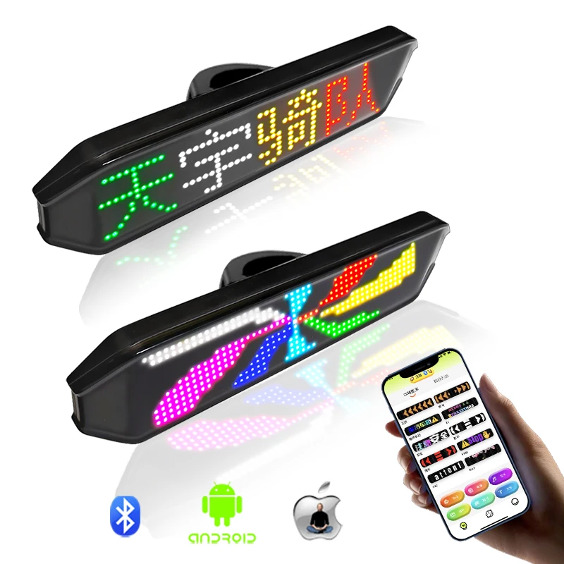 GrownsBicycle LED Turn Signal Light Scrolling Message Mini Bike taillight led bicycle light set for bike