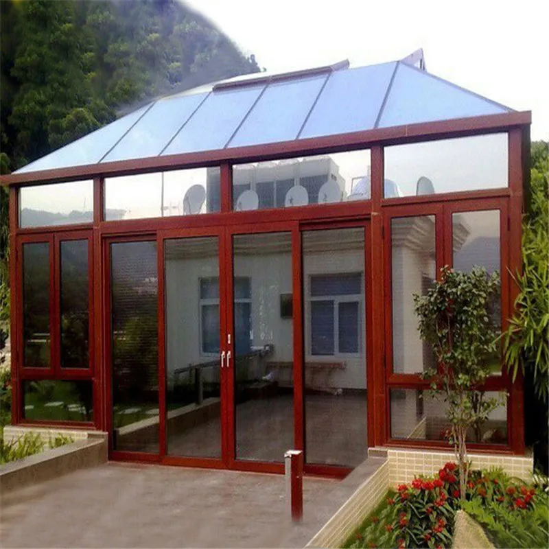  Алюминиевые комплекты Sunroom пожарная плита веранды алюминиевая солнечная комната с сертификатом CE