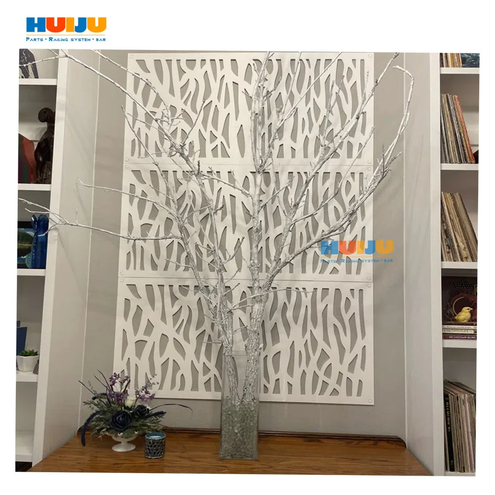 HJ High Quality Panels Deck Balcony Iron Aluminum Fencing Stair Railing