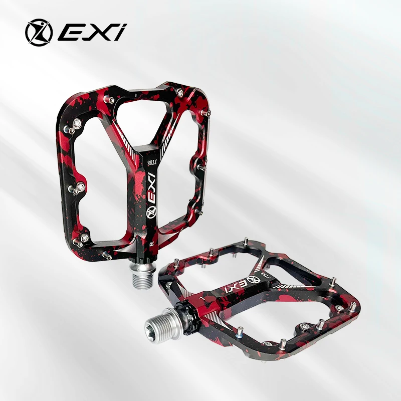 High-End CNC AL6061 Mountain Bike Pedals Waterproof with Aluminum Alloy Body CR-Mo Axle for MTB Cruisers
