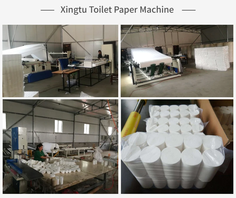 2200 semi automatic small toilet paper making machine complete production line