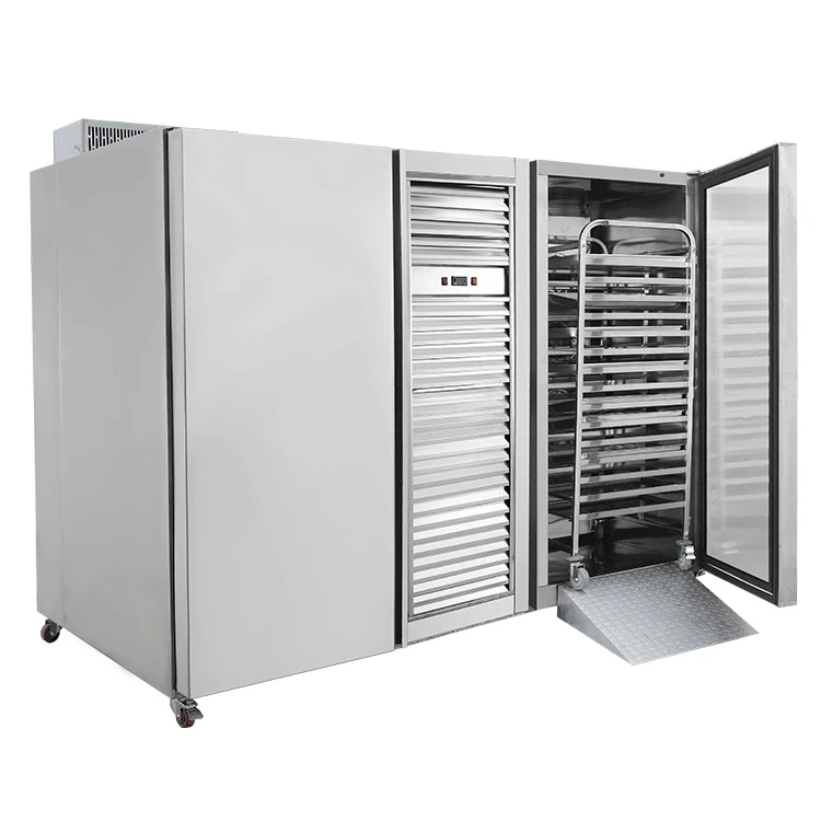 fast deep freezer sliding trays silver steel cold hit rapido congeladores quick freezing chiller machine