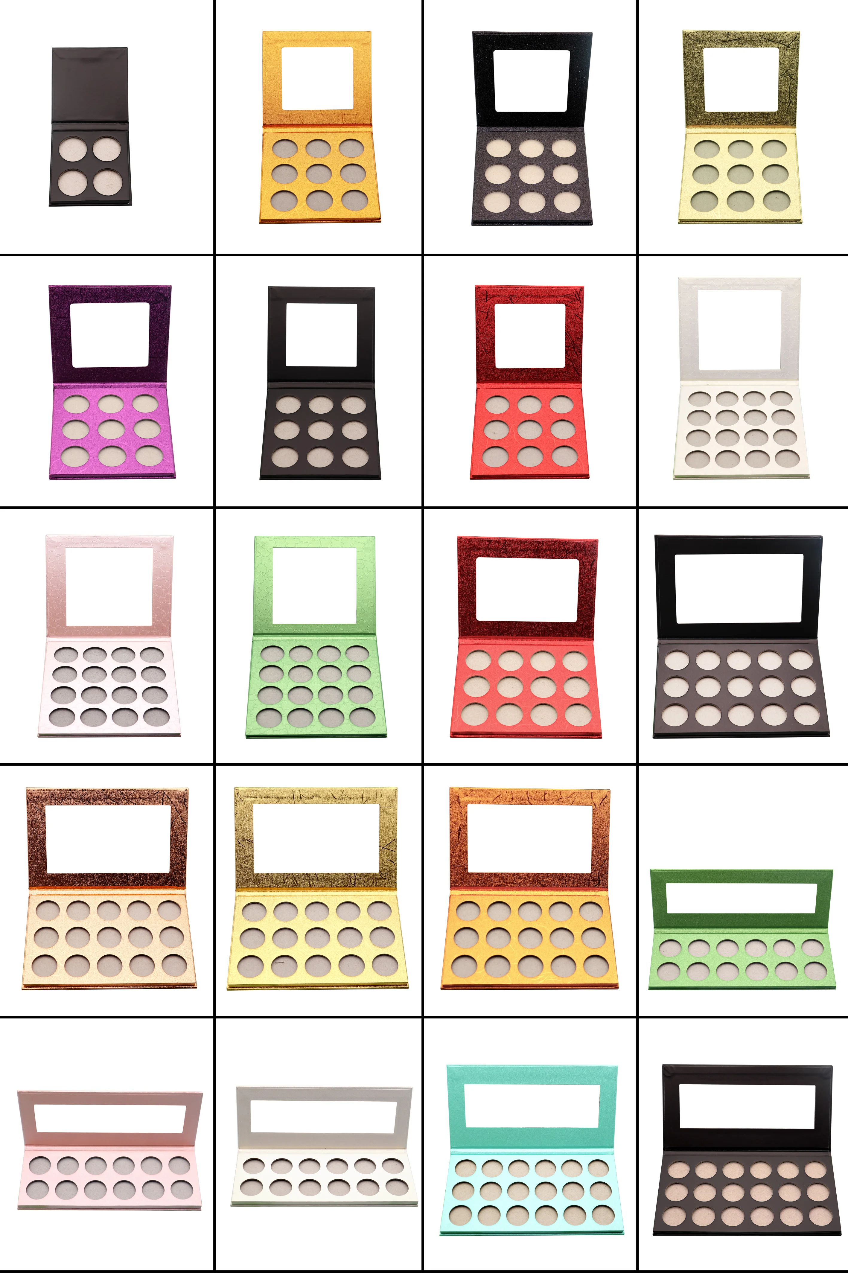 Private label high pigment waterproof single eyeshadow pan pressed matte shimmer eyeshadow 26mm DIY