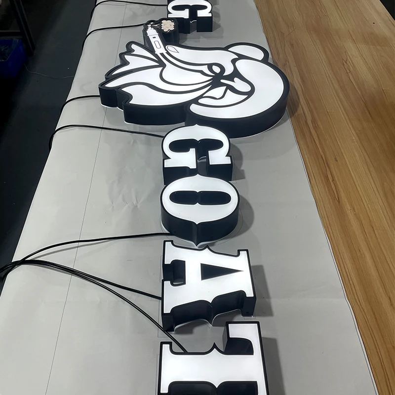 Energy saving cost effective led light letter custom 3d metal logo sign advertising letter 3d led alphabet logo letter