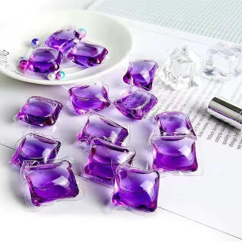 Detergent Capsules Washing Pods Laundry Washing Liquid Detergent Soap Laundry Beads Scent Natural Laundry Gel Detergent Pods
