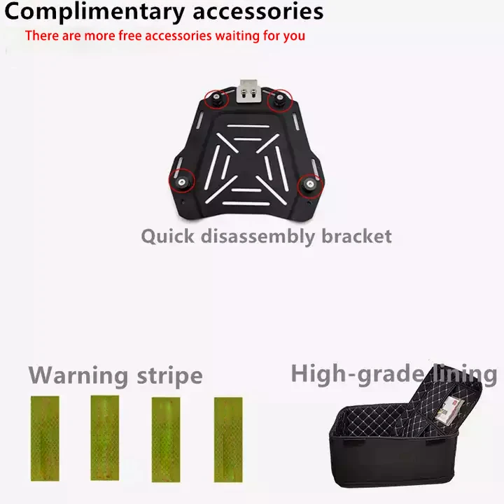 MT 45L Black motorcycle aluminium alloy top box motorcycle helmets tail boxes Accessories For Motorcycles luggage