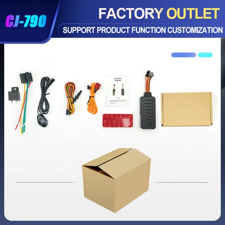 CJ790 8PIN Anti-Theft LTE 4G tracker gps car with remotely stop car