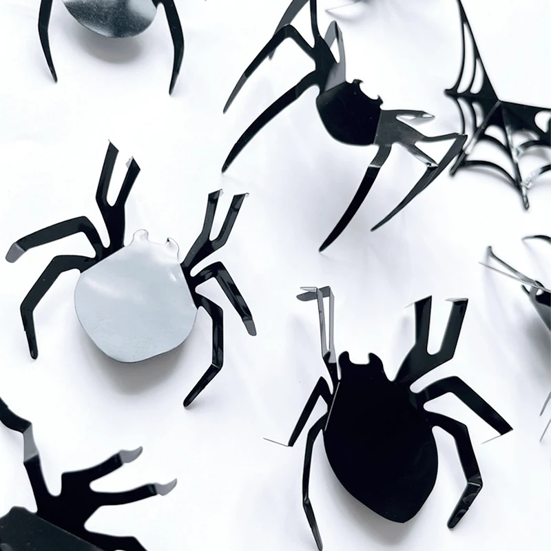 Hot Push 3D Stereo Halloween Bat Spider Amazon Cross Border PVC Sticker Foreign Trade Festival Party Floor Wall Sticker