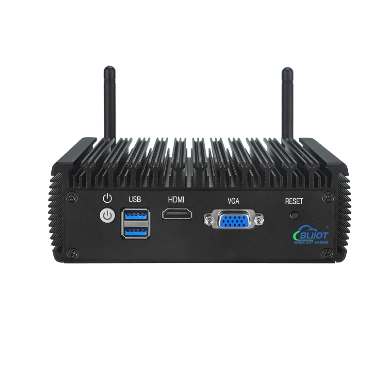Dual Ethernet Fanless Computer 2.9GHz RS232 Embedded Industrial Pc