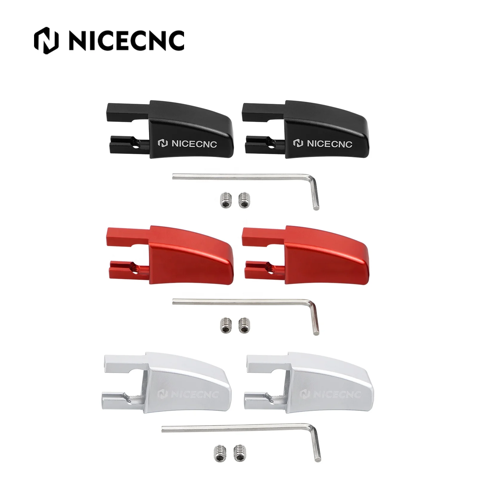 NiceCNC Aluminum Pair Seat Release Lever Kits For Ford Mustang 2005 2006 2007 2008-2014 #5R3Z-6362762-AAC