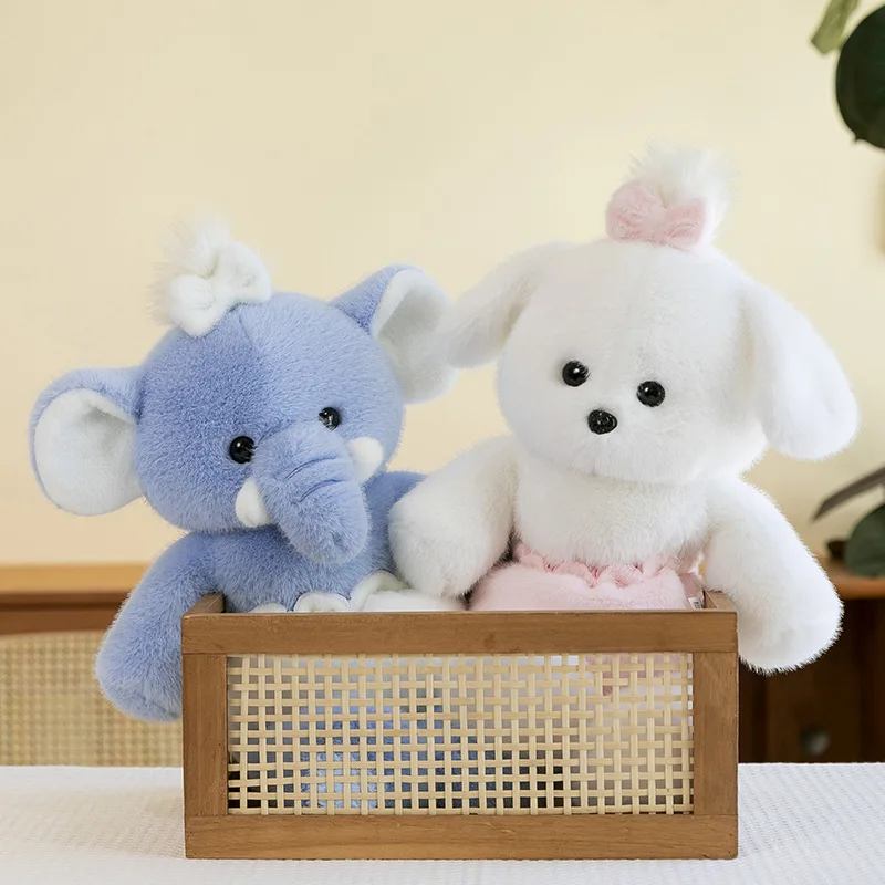 High Grade Adorable Blue Elephant Cushy Plushy Customize Stuffed Animal Plush Toy Kids Sleeping Companion Plushies Doll