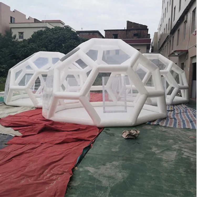 Outdoor  Camping Hotel Custom size and shape Advertising Inflatable Bubble Party Clear Dome Tent