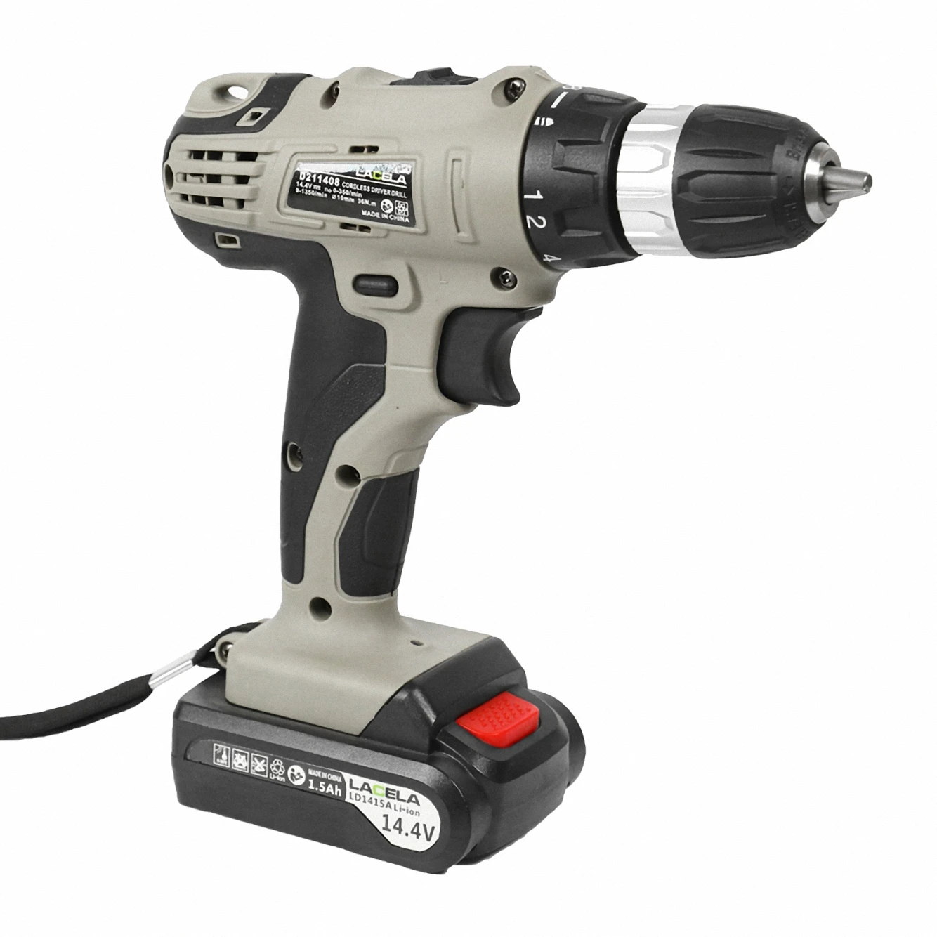 LACELA 14MM power Drill Cordless Electric Drill Power Tool 14.4V Cordless Lithium Electric Drill OEM support