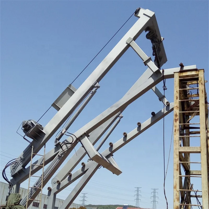55 KN-145 KN Crane Davit for Free Fall Type Life Boat