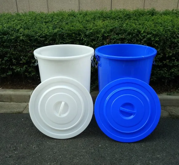 200 liter 200L large size food grade PP plastic water bucket with lid and handle