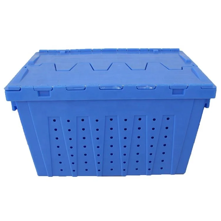 High Quality Closed stackable Plastic logistics box foldable vegetable  plastic crate for fruit and vegetables