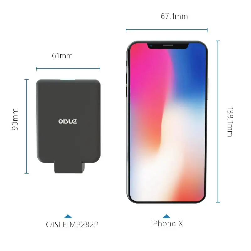 OISLE Multiprotect Safety System Mini Battery Case 4500mAh Palm-Size Battery Case