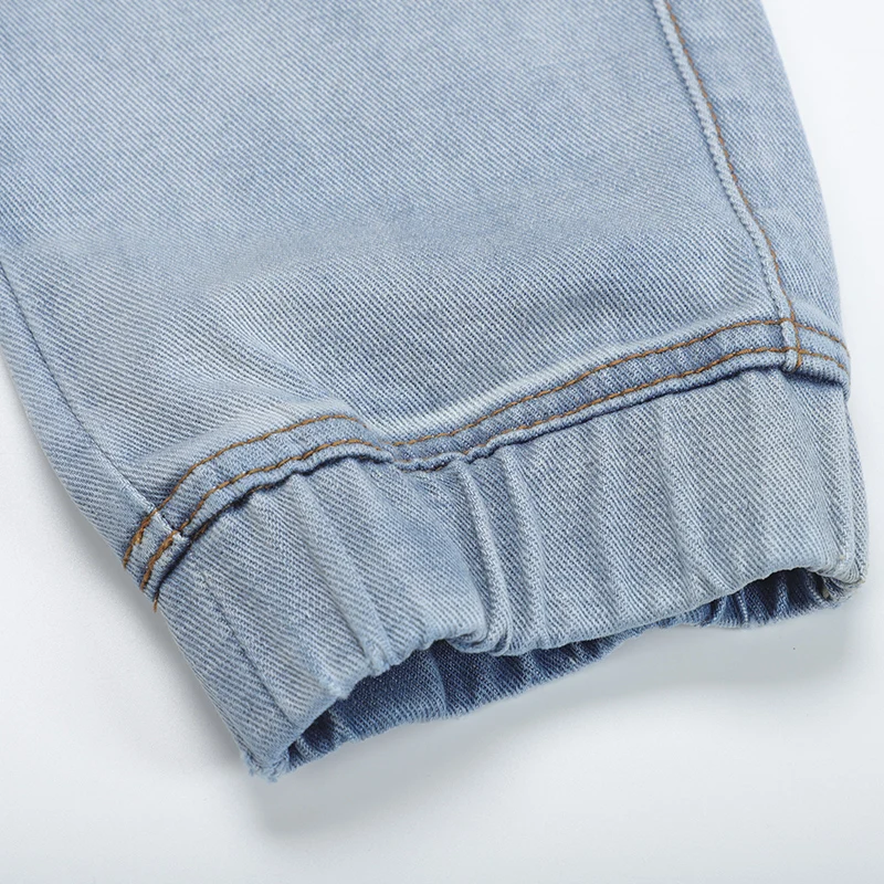 
guangxi yulin wholesale price cargo jeans light blue overalls pants stretch bleached slim fit softener men jeans 