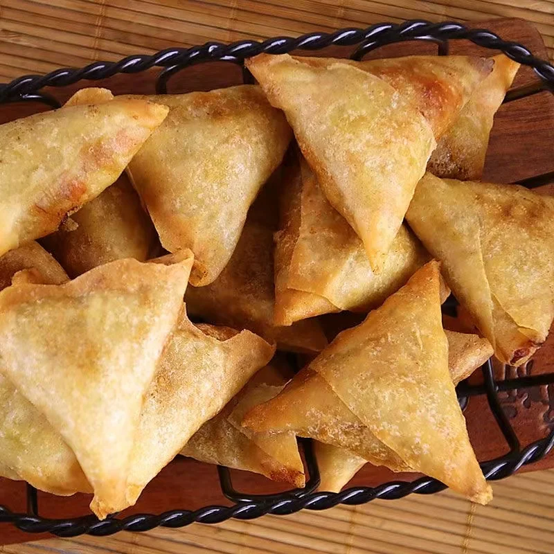 Chinese Food Halal Cuisine Frozen Samosa Vegetable Rolls Delicious Curry Samosa Wholesale Samosa Making Machine Automatic