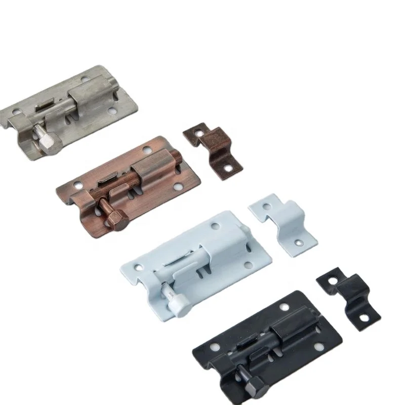 Factory Price 2 Inch Long Door Bolts Latch Solid Sliding Bolt Latch Hasp Staple Gate Safety Lock Door Hardware