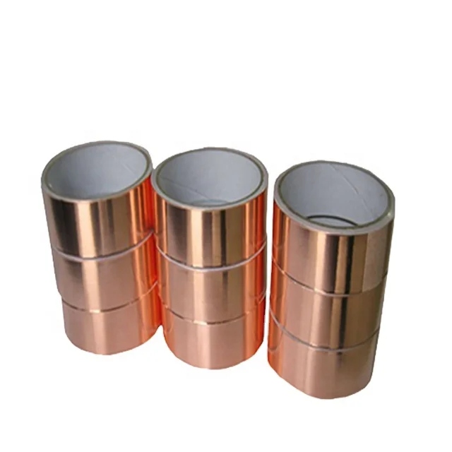 Low Price 50M Copper Foil Shielding Tape 1181 Copper Foil Tape Fixer Around Stain Glass Copper Foil Tape For Stained Glass